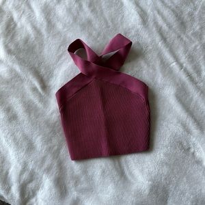 Aritzia Babaton cross neck top